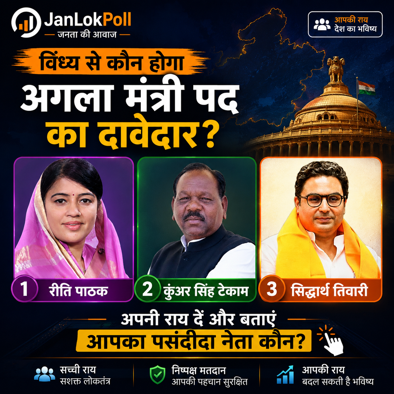 विंध्य से कौन होगा अगला मंत्री पद का दावेदार ?
